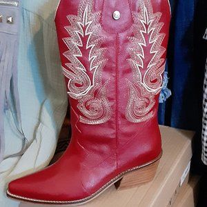 STILVALI LEATHER WESTERN LADIES BOOTS MADE IN COLOMBIA